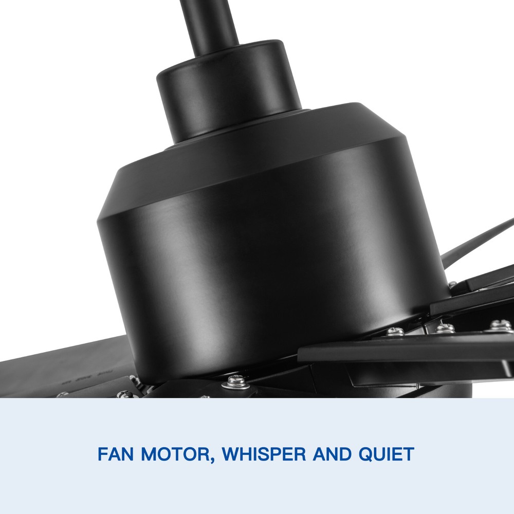 72 In Ceiling Fan with LED Light, ABS Modern Fan with Remote Control