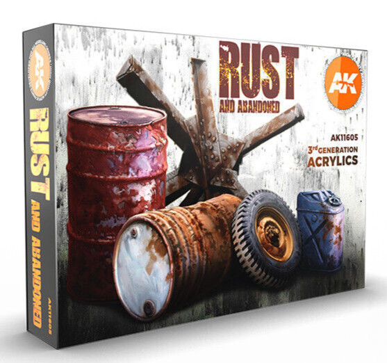 AK Interactive MODEL PAINT 3G RUST Abandoned Set AK-11605