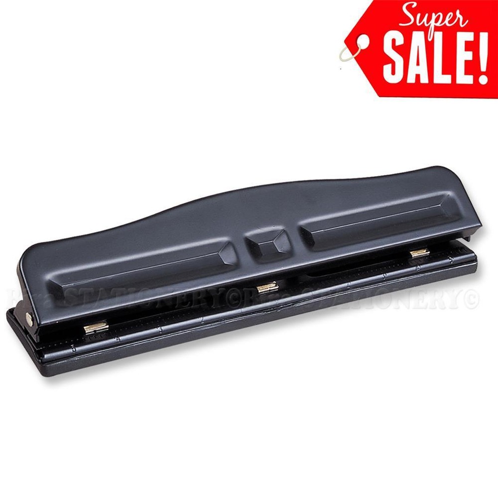 2 or 3 Hole Adjustable Quality Desktop Punch 12 sheets capacity School Office