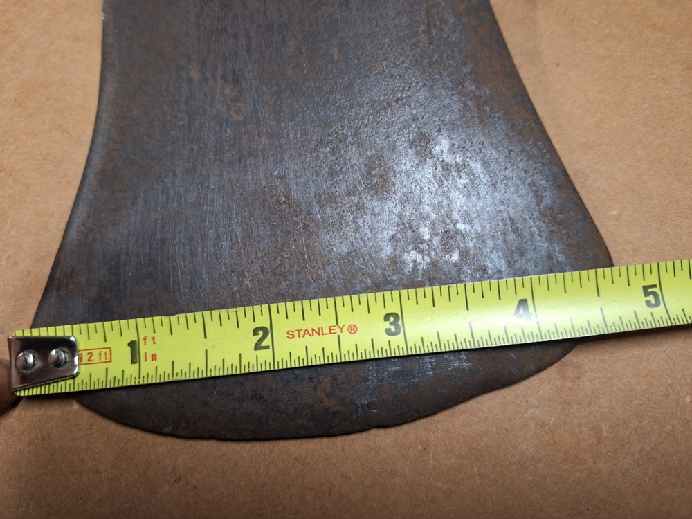 Large Axe Head Single Bit 7” X 5” Unbranded Used No Handle