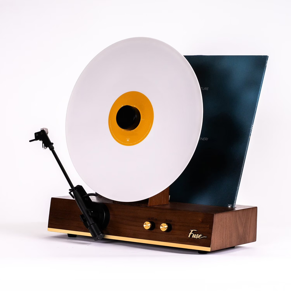Fuse Audio GLD Vertical Record Player with Speakers
