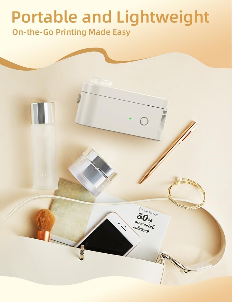 Mini Bluetooth Labeler for Easy Organization - Sharp Prints with Built-in Cutter