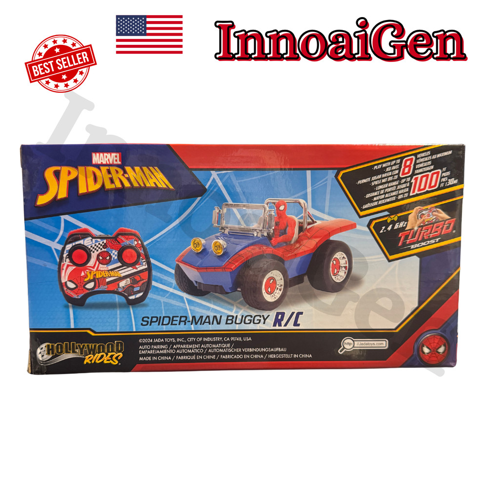 Jada Marvel Spider-Man Buggy Car Turbo Boost Remote Control Full-Function NIB