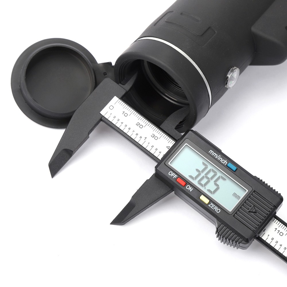 Precision 6" LCD Digital Caliper - Carbon Fiber, Micrometer & Ruler Combo Tool