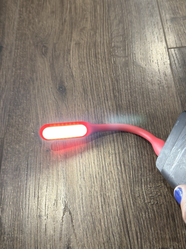 Flexible USB LED Light Lamp Red Computer Study Reading Notebook Laptop PC New