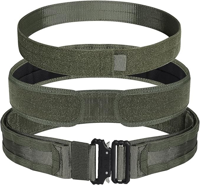 Heavy-Duty Tactical Molle Battle Belt with Quick-Release System