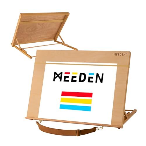Desk Easel Adjustable Art Stand: 5-Position Drawing Easel - Portable Table A2