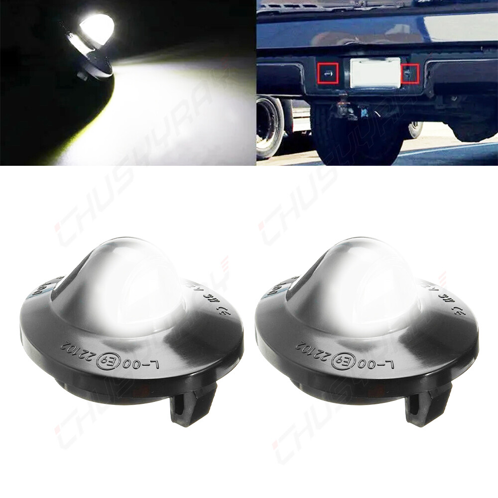 LED License Plate Light Lamp Assembly Replacement For 1990-1996 Ford Bronco
