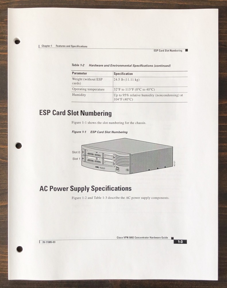 Cisco Systems - Cisco VPN 5002 Concentrator Hardware Guide (2001)