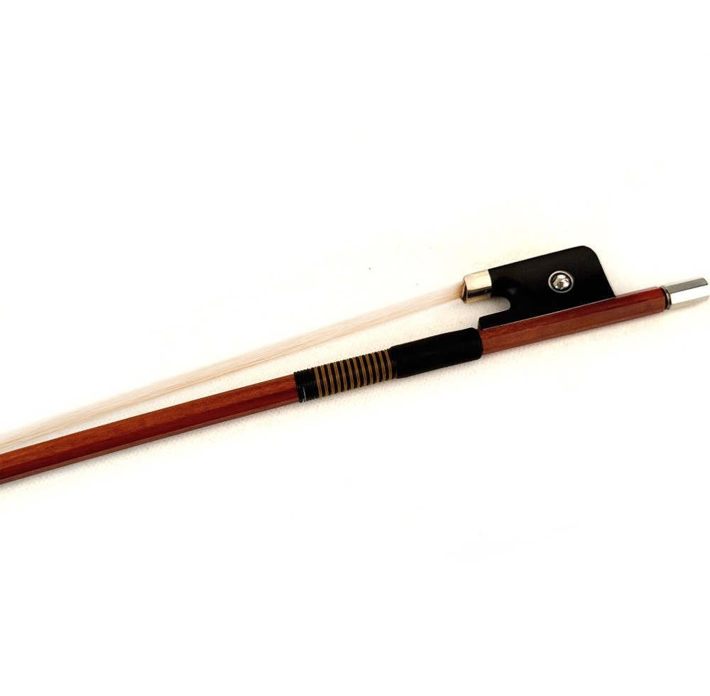Master Pernambuco Octagonal Cello Bow 4/4 Ebony Parisan eye Frog Silver Part 80g