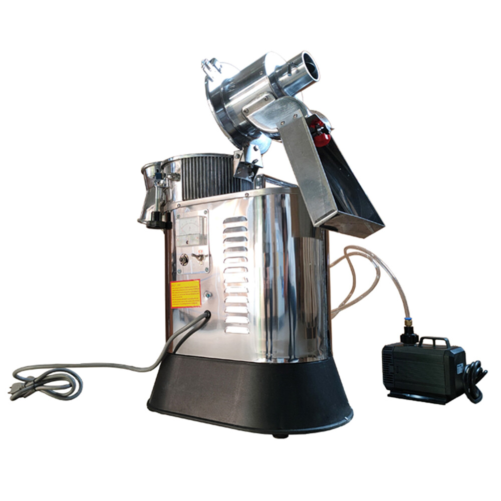 110V Water Cooled Grain Maize Soybean Chickpea Herb Mill Grinder Pulverizer