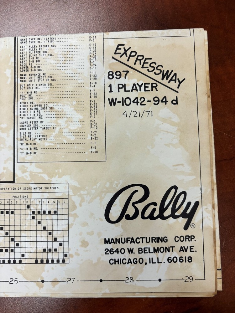 ORIGINAL-BALLY-EXPRESSWAY-SCHEMATICS