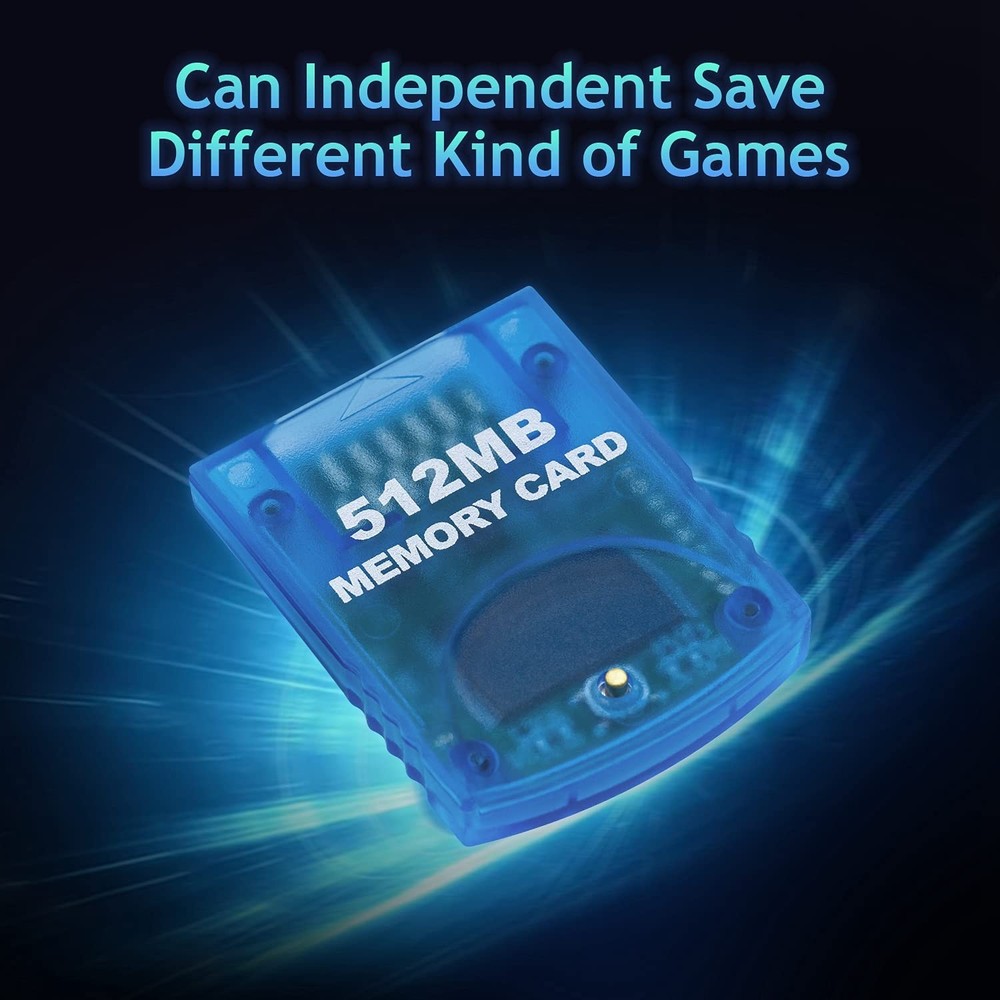 Mcbazel Gamecube Memory Cards,Memory Card Compatible with Blue 512MB
