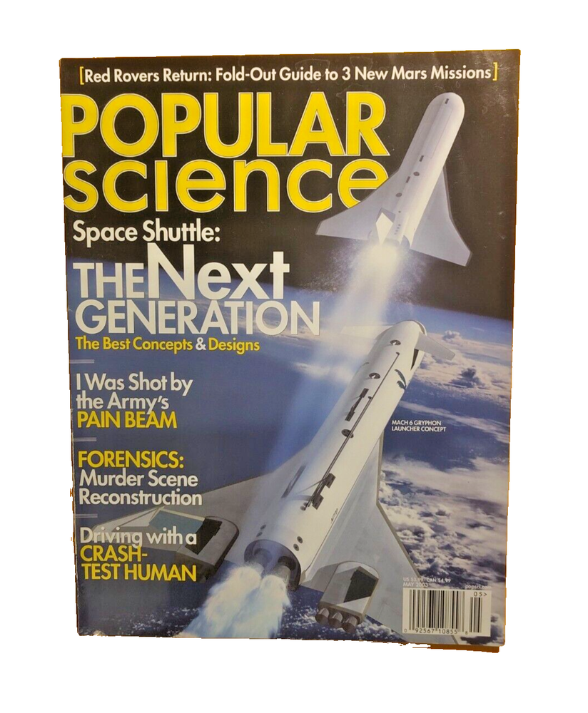 POPULAR SCIENCE MAGAZINE May 2003 Space Shuttle The Next Generation Forensics#42