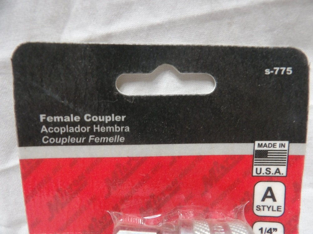 Milton Female Coupler #s-775