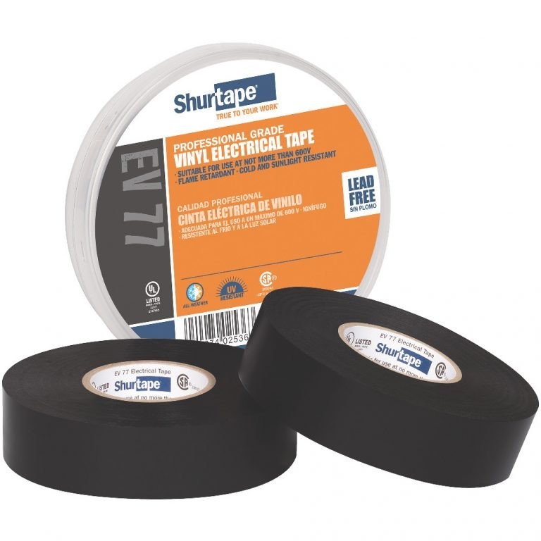 EV 77 BLK Professional Grade, UL Listed, Black Electrical Tape
