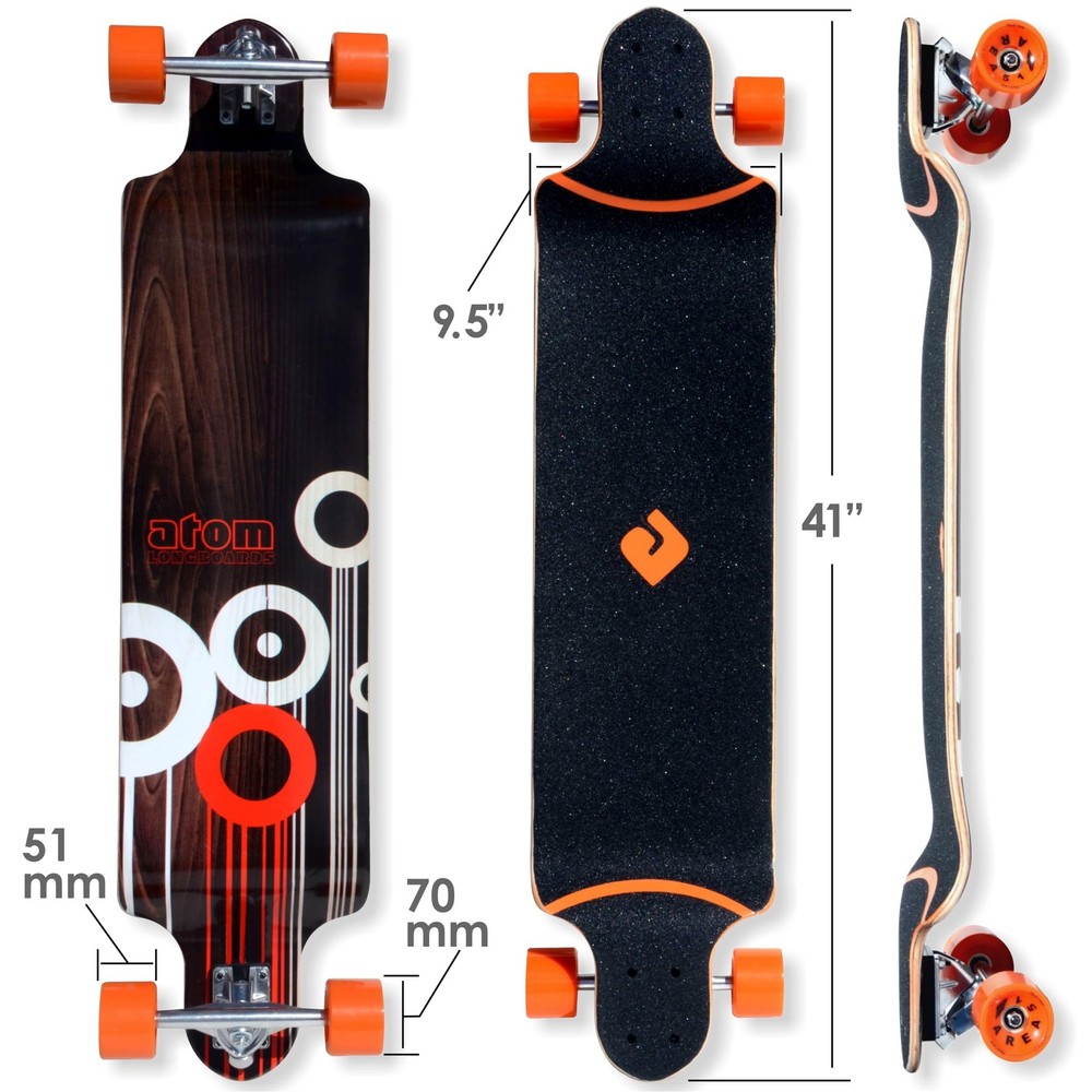 41Inch Drop Deck Longboard for Smooth Rides and Easy Tricks