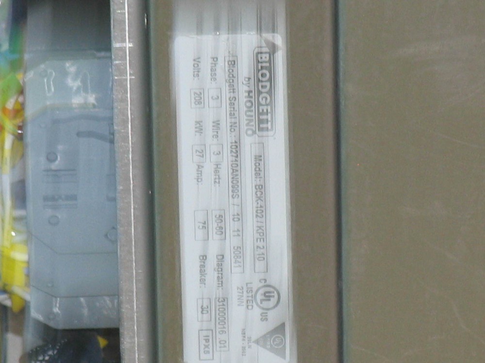 Blodgett BCP-101 Electric Combi Oven
