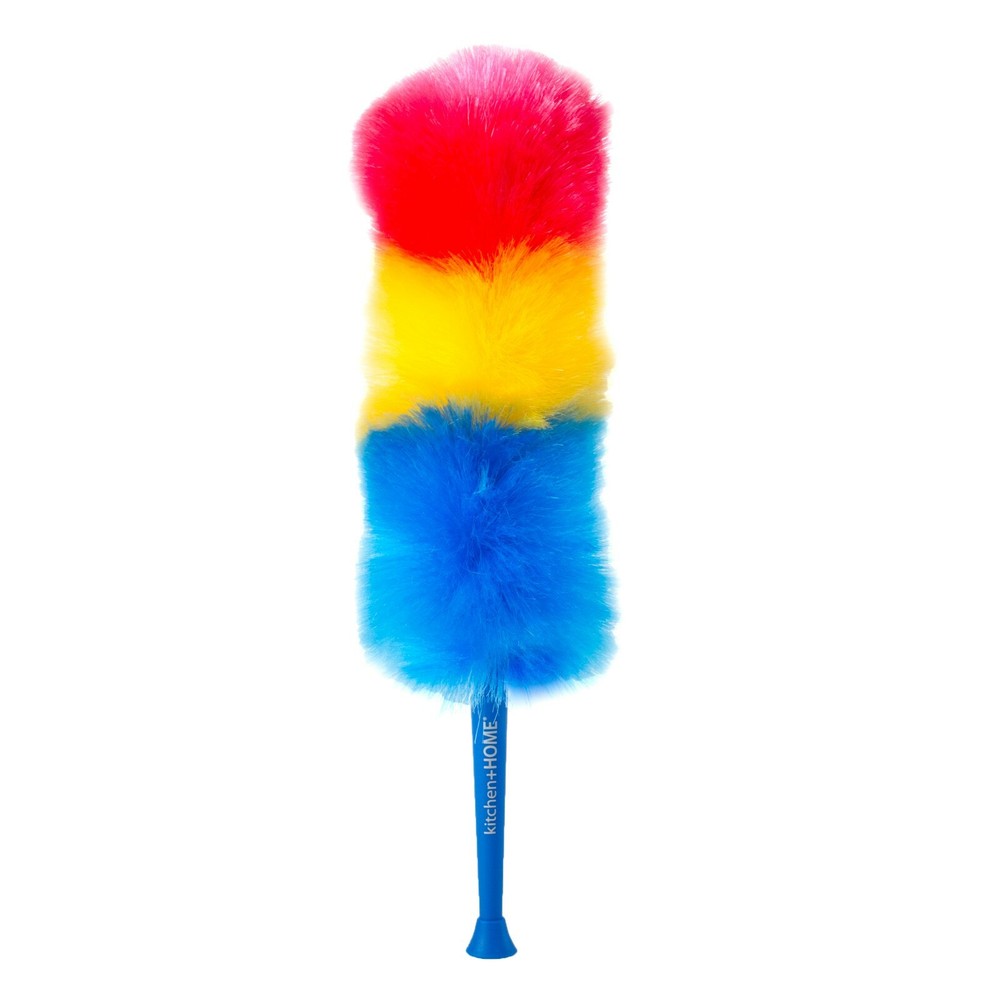 Static Duster - 23" Inch Rainbow Feather Duster Electrostatic Attracts Dust