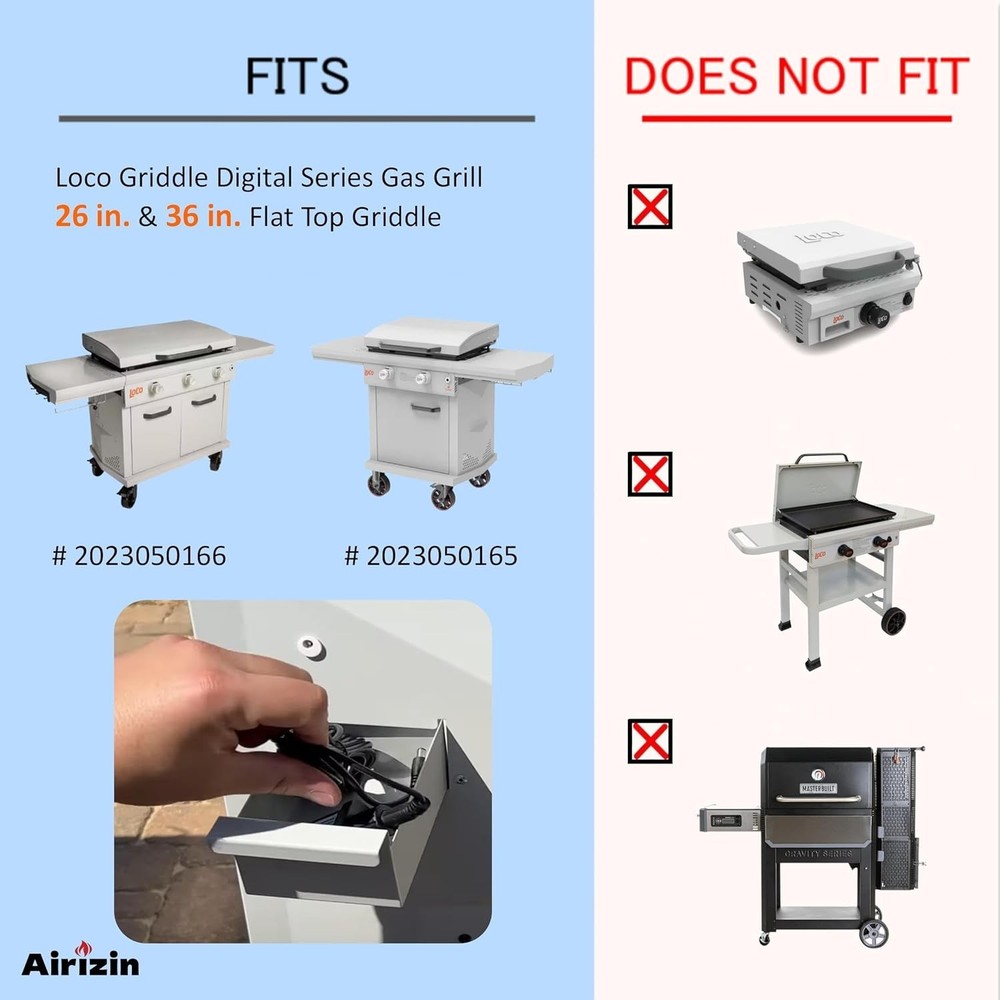 Weather-Resistant Power Adapter for LOCO Griddles