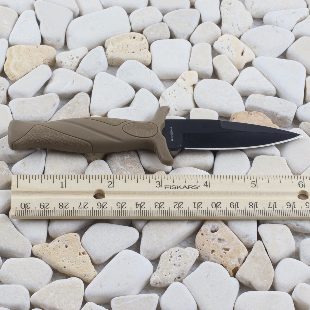 Smith & Wesson S&W Boot Fixed Blade Knife Tan Rubber Handle