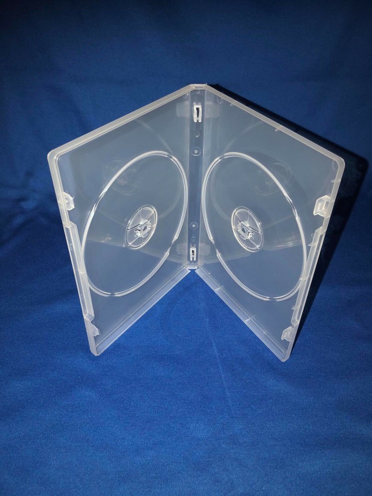 DVD COVER / CASES CLEAR - SINGLE 2 DISC - 14MM - QUANTITY 2 ONLY - SIDE BY SIDE