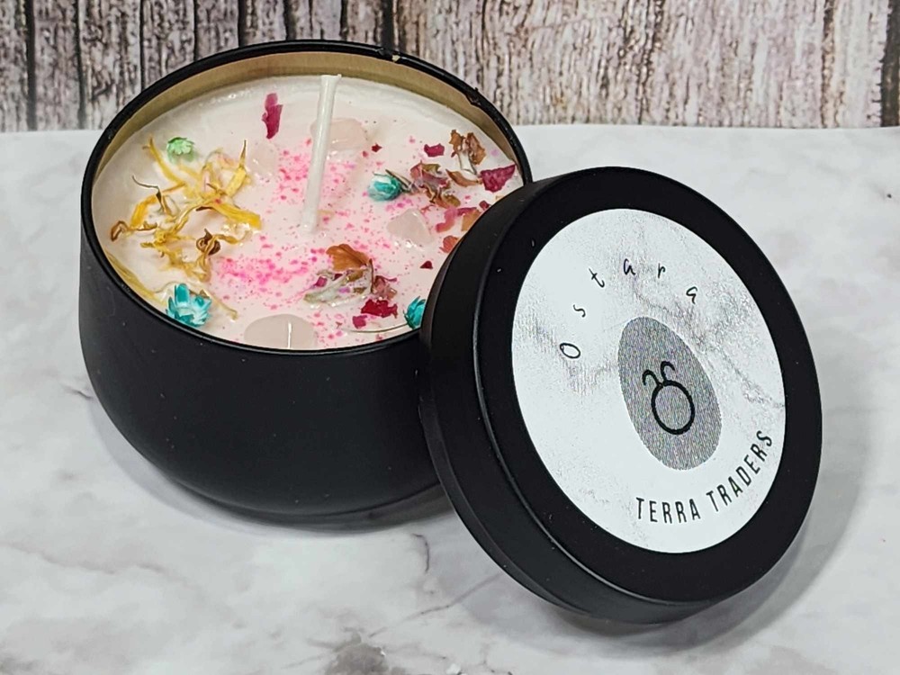 Ostara Sabbat Container Candle