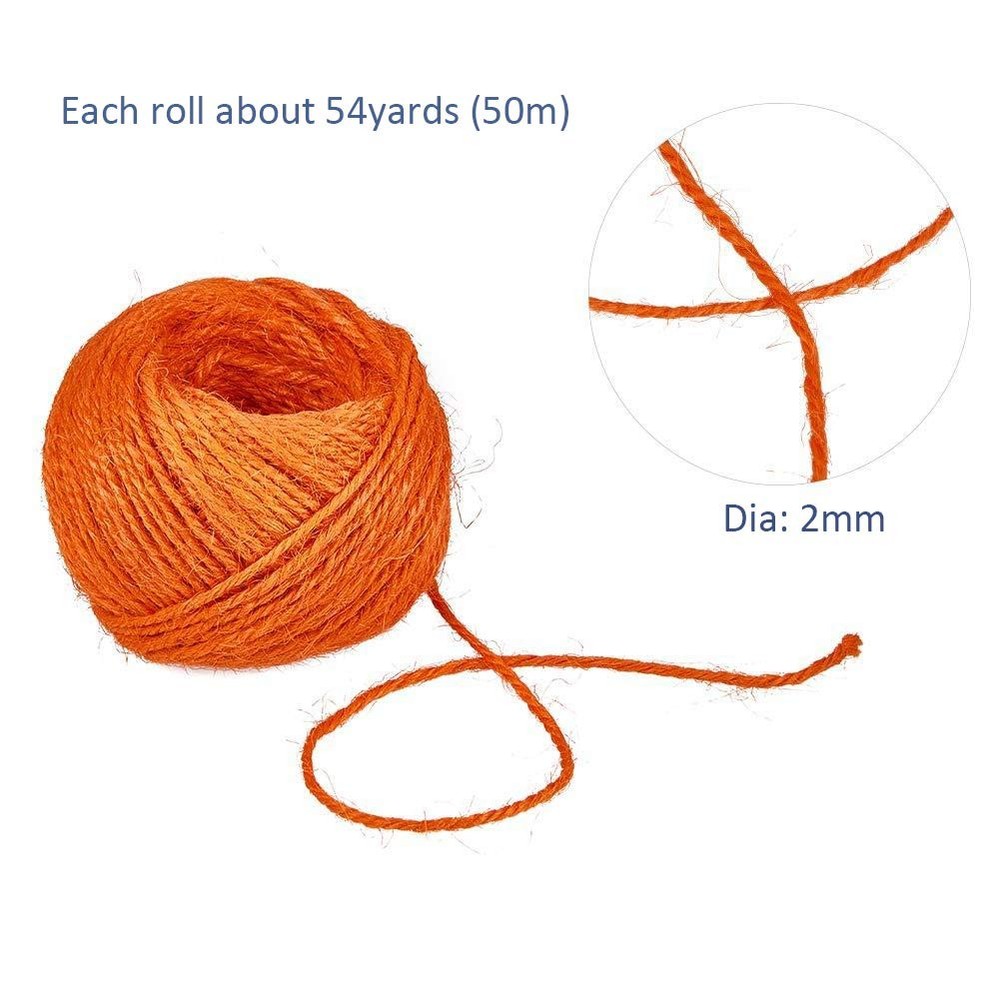 Jute Twine Rope, Navy Blue String, String for 54 Yards,