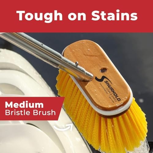 Classic 10" Deck Brush Yellow Deck Brush Medium