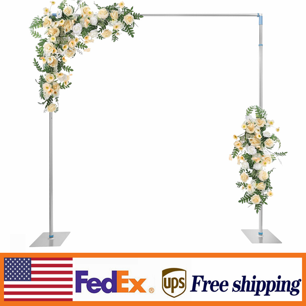 10ft x 10ft Backdrop Stand Pipe Kit Heavy Duty Wedding Back Adjustable Stand