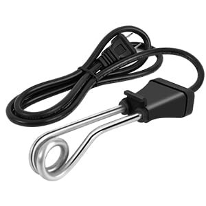 110V-240V Dual Voltage Portable Cup Immersion Heater, Travel Essential for Bo...