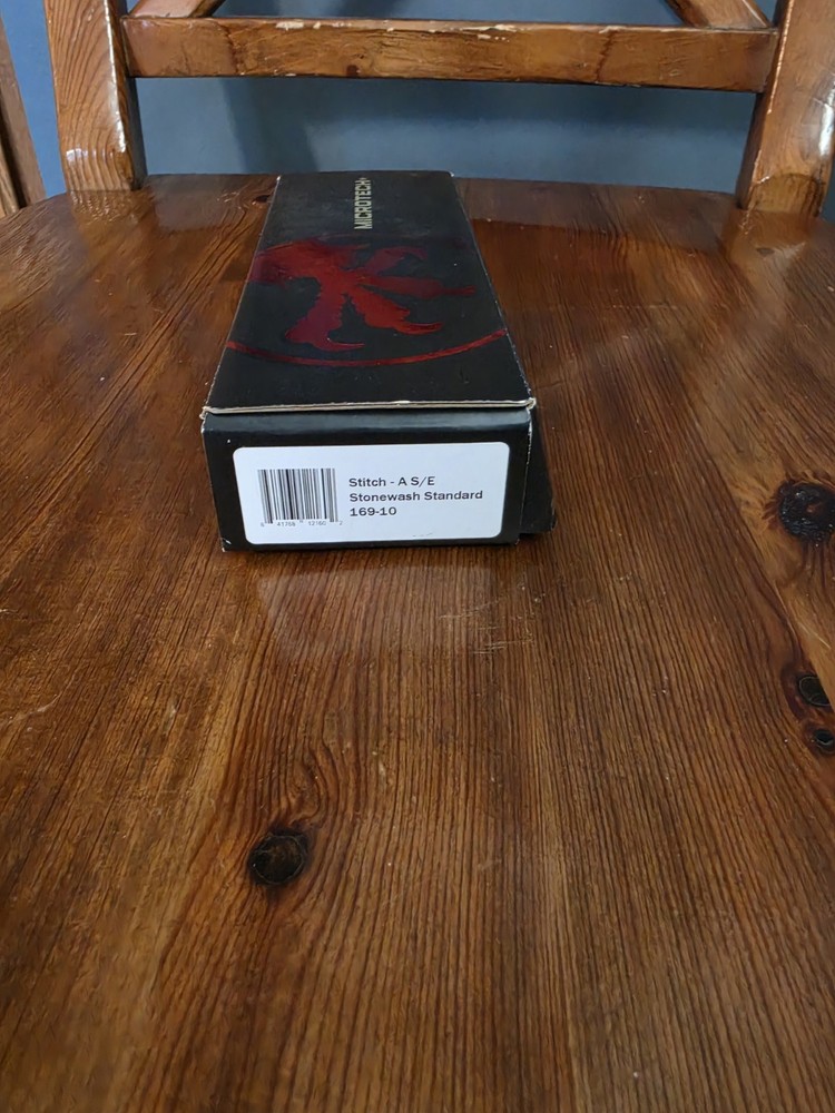 Microtech ( Box Only ) Manual Stitch A S/E Stonewash Standard BOX ONLY