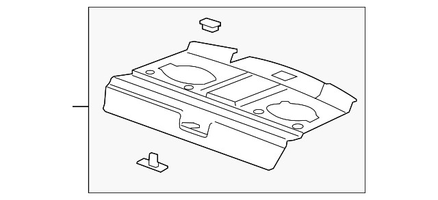 Genuine GM Pkg Tray Panel 23170281