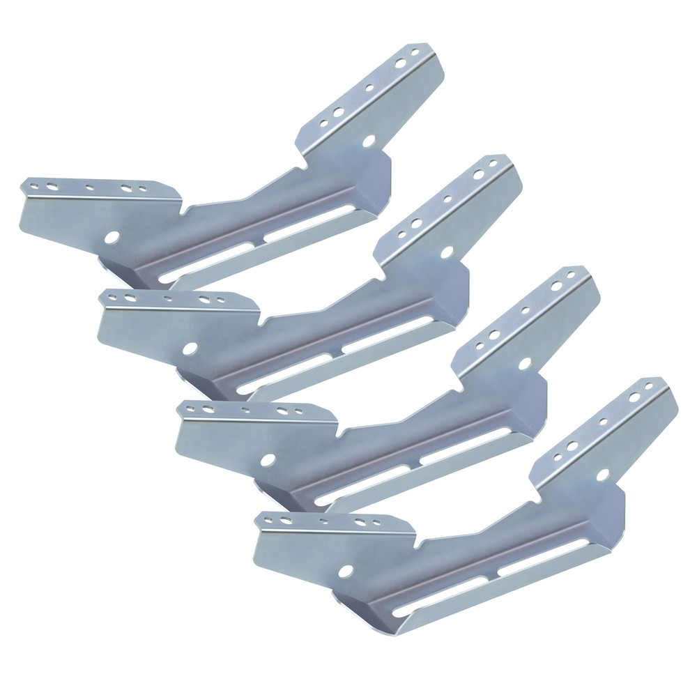 (4) Pontoon Wing Brackets Bunk Bolster Boat Pontoon Trailer V Wing Brackets