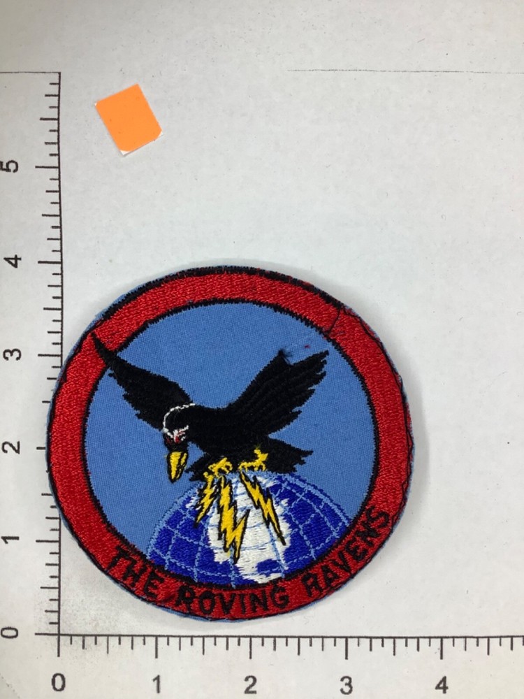 VINTAGE USAF  THE ROVING RAVENS  SQUADRON PATCH