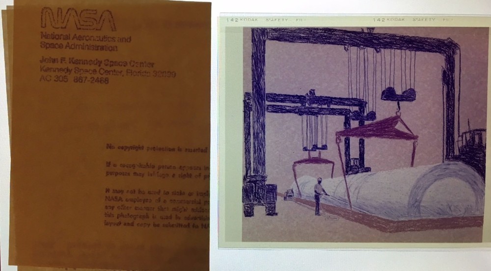 SOLID ROCKET BOOSTER ARTIST RENDERING  SPECIAL INTEREST COLOR TRANSPARENCY