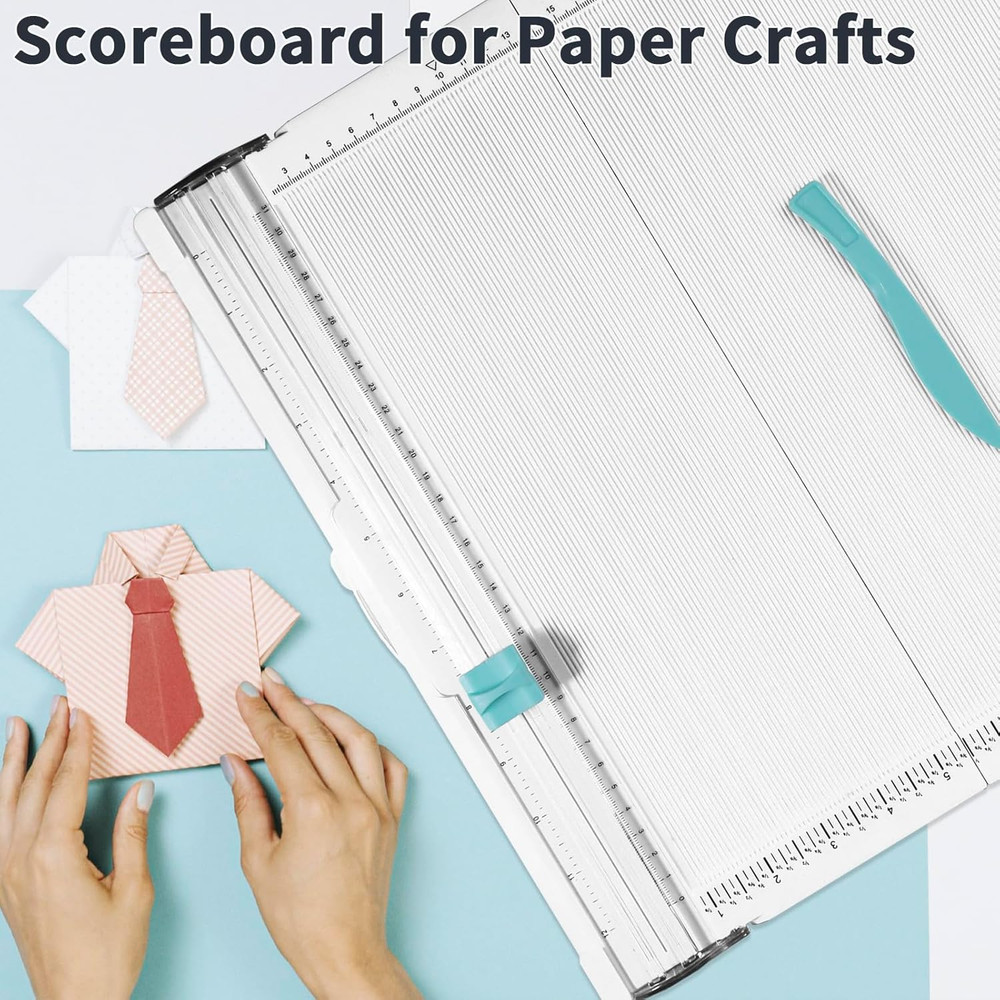 Scoring Board Paper Trimmer, Includes 12X12 Inch Folding Scoring Board, Scoring