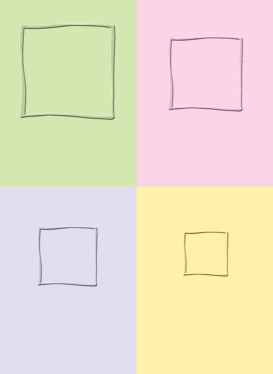 CUTTLEBUG ProvoCraft DECORATIVE SQUARES #2 4 EMBOSSING