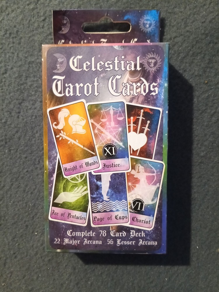 Celestial Tarot Cards Complete 78 Card Deck Fortune Telling Divination Mystical
