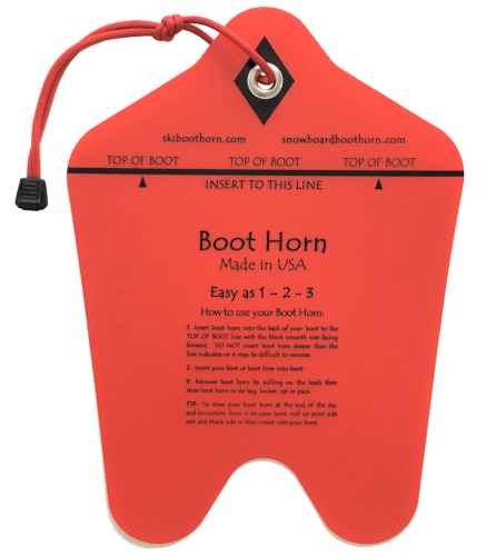 Ski Boot Horn - Makes putting on ski boots easier!