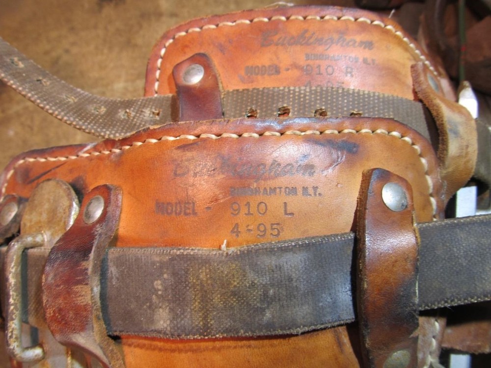 Buckingham Adjustable Pole Climbers Gaffs with 910 Leather Pads