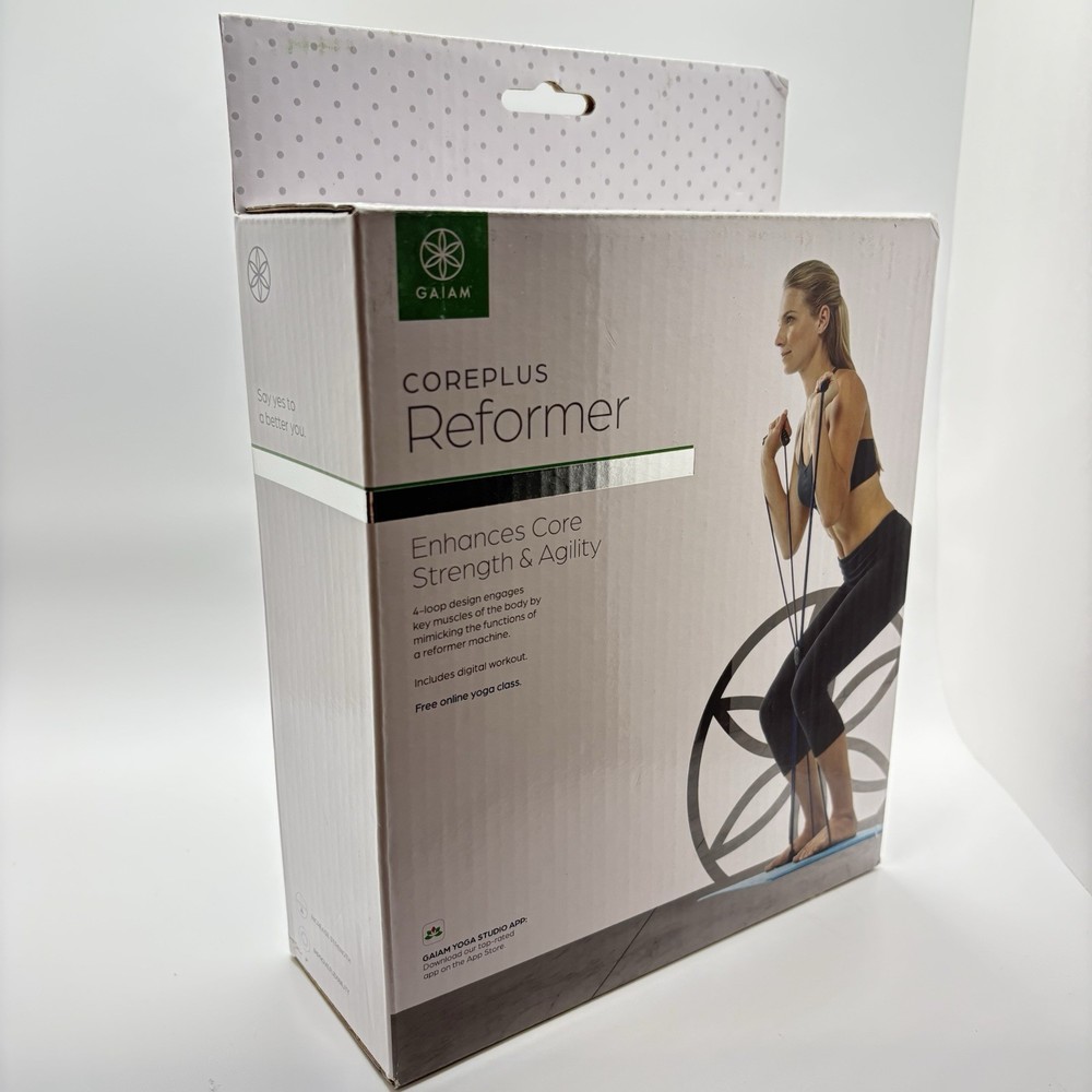 Gaiam CorePlus Reformer 4 Loop Resistance Trainer Core Strength Agility NEW