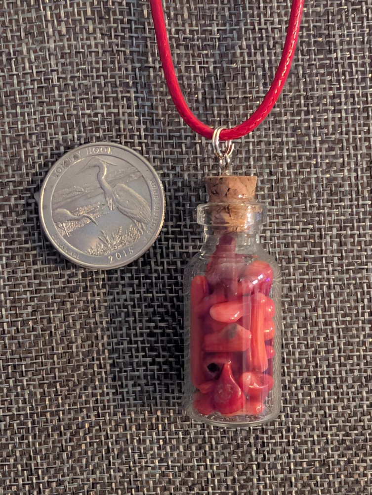 Gemstone Bottle Necklace.