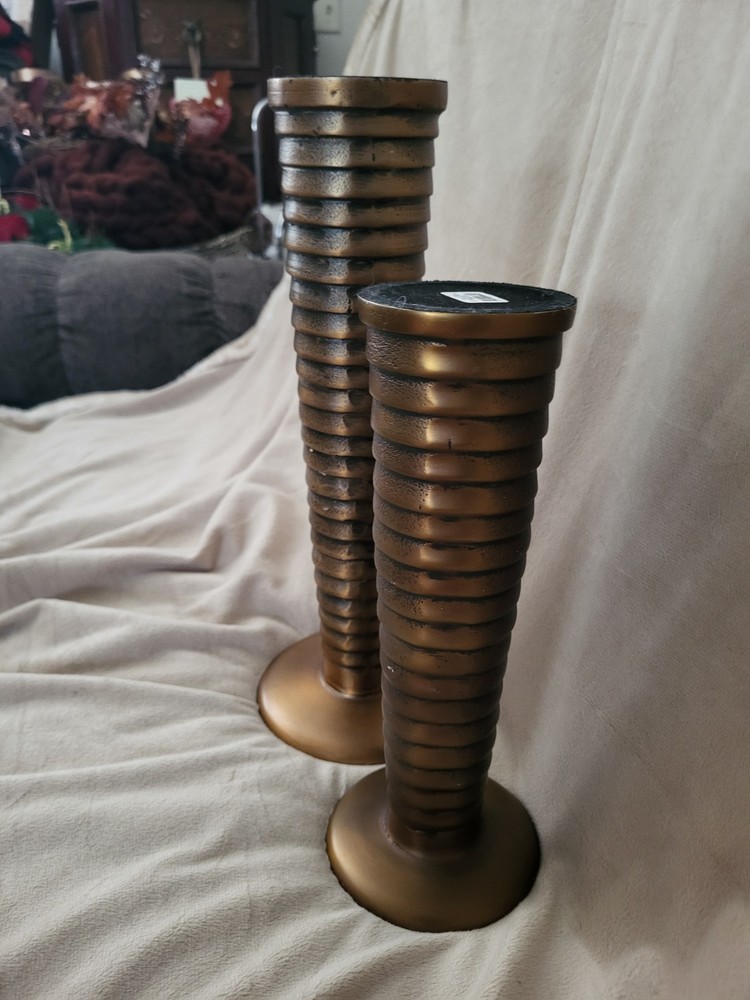 Crate and Barrel Candle Holders.
