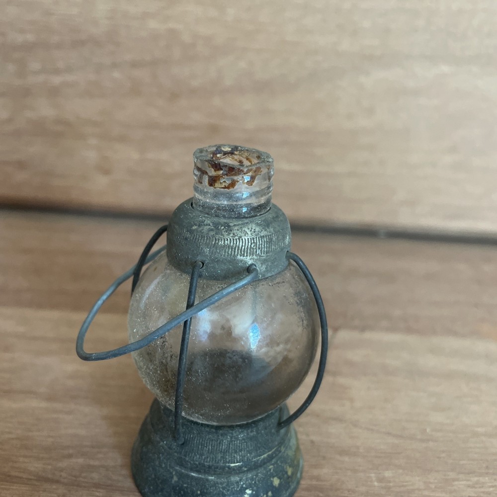 1900’s Glass Lantern Perfume Bottle. 3.5 Inch