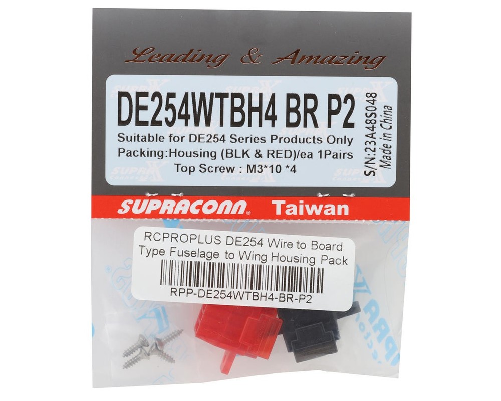 RCPROPLUS DE254 Wire to Board Type Fuselage to Wing Housing Pack