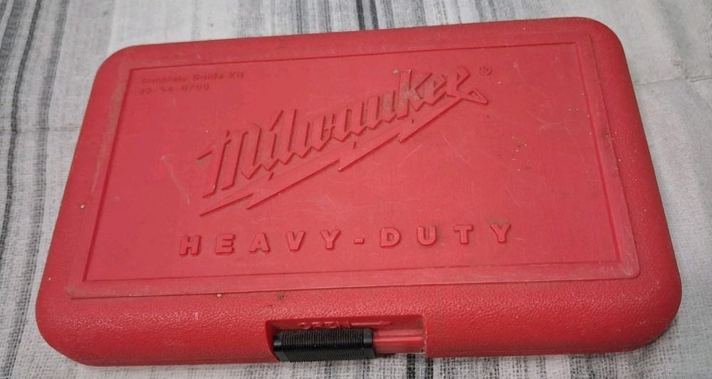 Milwaukee Template Guide Kit 9 Piece With Case Nice Used Condition