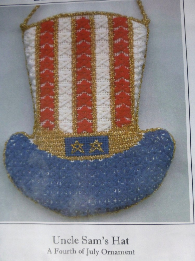 Pat Mazu - Tomorrow's Rainbows Needlepoint Pattern - Uncle Sam's Hat