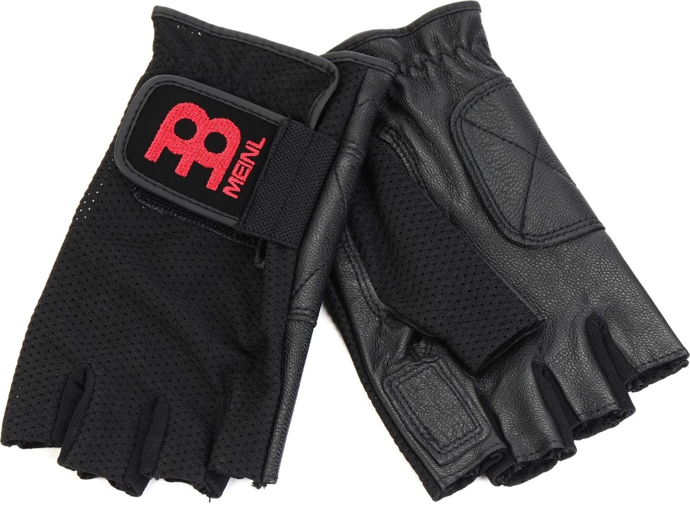 Meinl Cymbals Fingerless Drummer Gloves - Medium (3-pack) Bundle