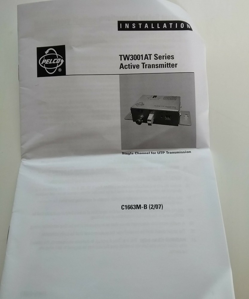 Schneider Pelco 4channel Active Video Receiver TW4004AR